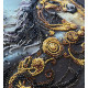 Mid-sized bead embroidery kit Thunder of Darkness