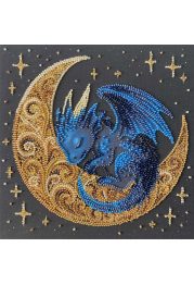 Mid-sized bead embroidery kit Little One of Moonlit Legends