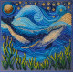 Mid-sized bead embroidery kit The grandeur of the depths