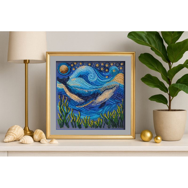 Mid-sized bead embroidery kit The grandeur of the depths