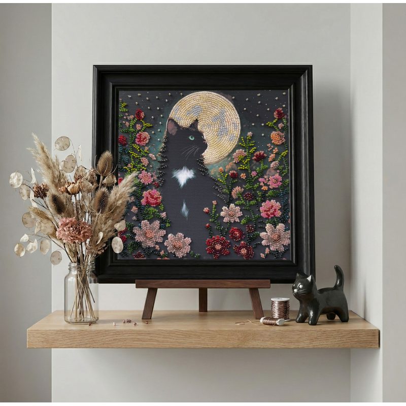 Mid-sized bead embroidery kit Can’t Sleep