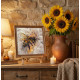 Mid-sized bead embroidery kit Golden honey