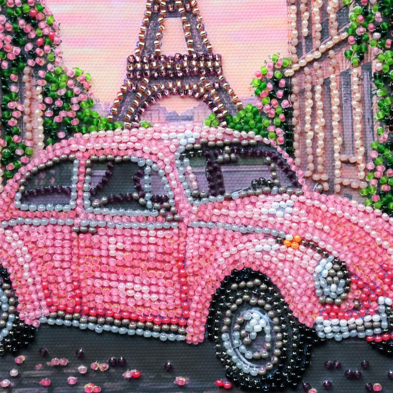 Mid-sized bead embroidery kit La Vie en rose