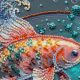 Mid-sized bead embroidery kit Dancing among the waves