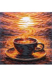 Mid-sized bead embroidery kit Fragrant Coffee