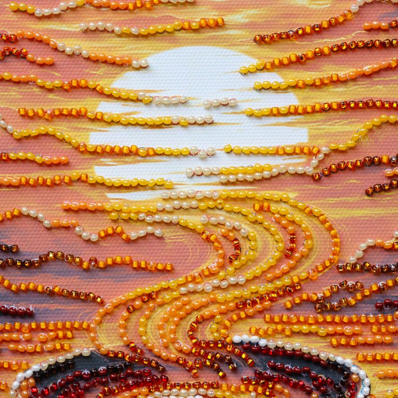 Mid-sized bead embroidery kit Fragrant Coffee
