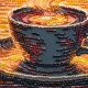 Mid-sized bead embroidery kit Fragrant Coffee