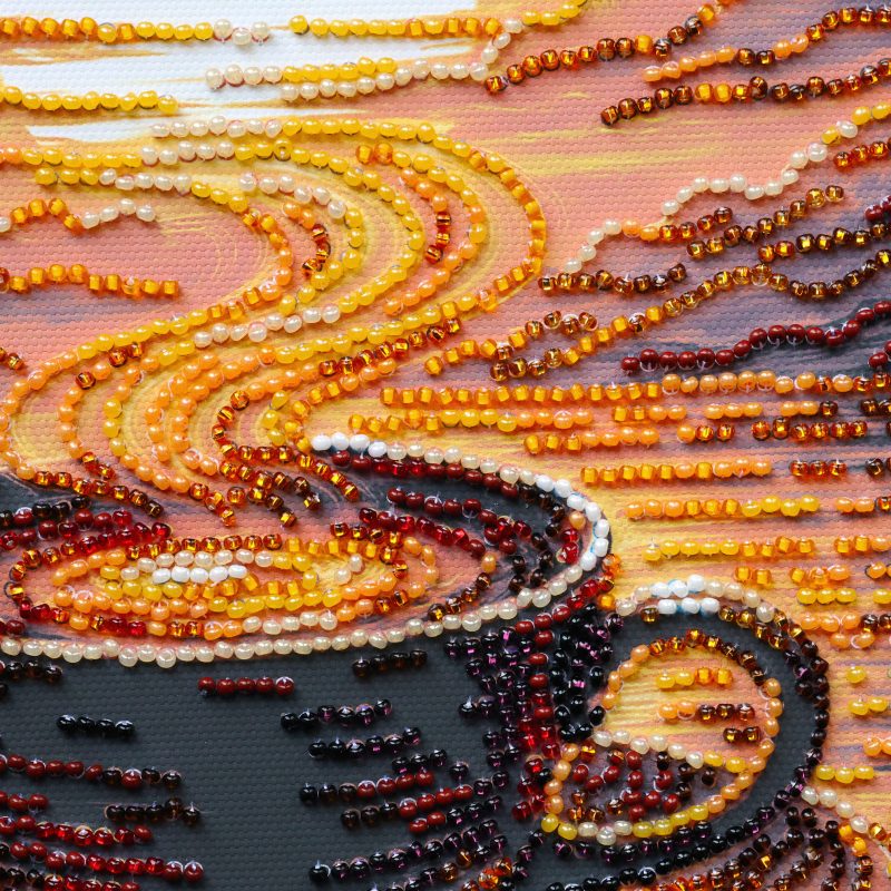 Mid-sized bead embroidery kit Fragrant Coffee