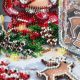 Mid-sized bead embroidery kit Cookies for Santa