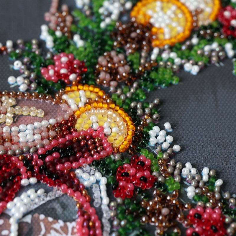 Mid-sized bead embroidery kit Cookies for Santa