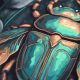 Paint by Numbers Emerald beetle
