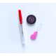 Magnetic needle holder (wooden), needle threader and seam ripper set