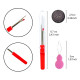 Magnetic needle holder (wooden), needle threader and seam ripper set