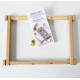 Embroidery hoop Wooden tapestry embroidery frame 30*48 cm + magnetic needle holder and threader