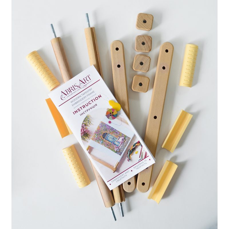 Embroidery hoop Wooden tapestry embroidery frame 30*48 cm + magnetic needle holder and threader