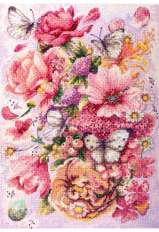 Cross-stitch kits Pink Aurora