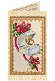 Postcard bead embroidery kits Happy Wedding – 7