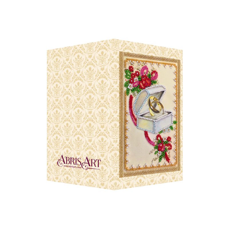 Postcard bead embroidery kits Happy Wedding – 7