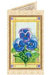 Postcard bead embroidery kits Violet