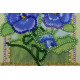 Postcard bead embroidery kits Violet
