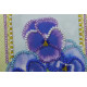 Postcard bead embroidery kits Violet
