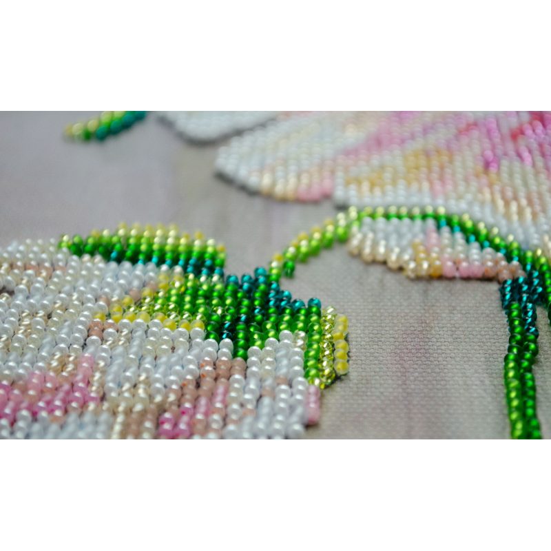 Main Bead Embroidery Kit White peonies