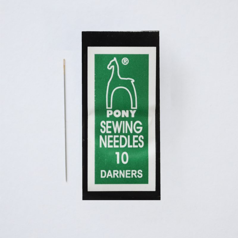 Embroidery needles Short darning needles for bead embroidery Sewing Needles No. 10 (2 pcs.) Darners, Pony (India)