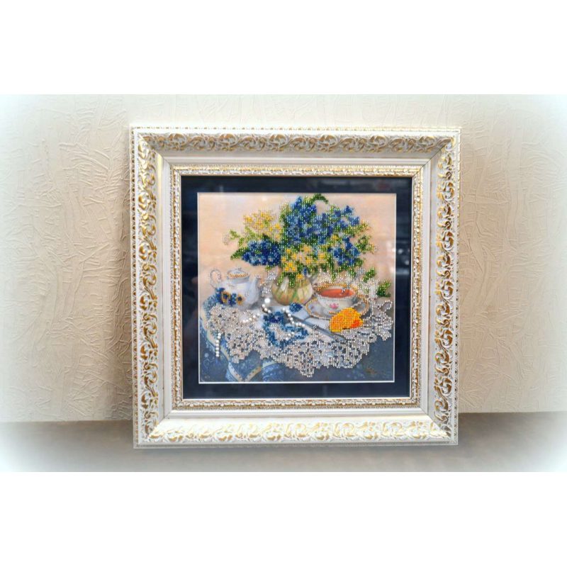 Main Bead Embroidery Kit Forget-me-nots