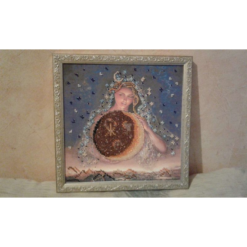 Charts on artistic canvas Moon fairy