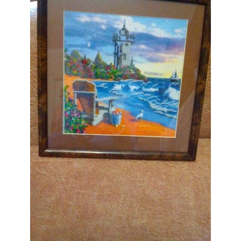 Charts on artistic canvas Lighthouse