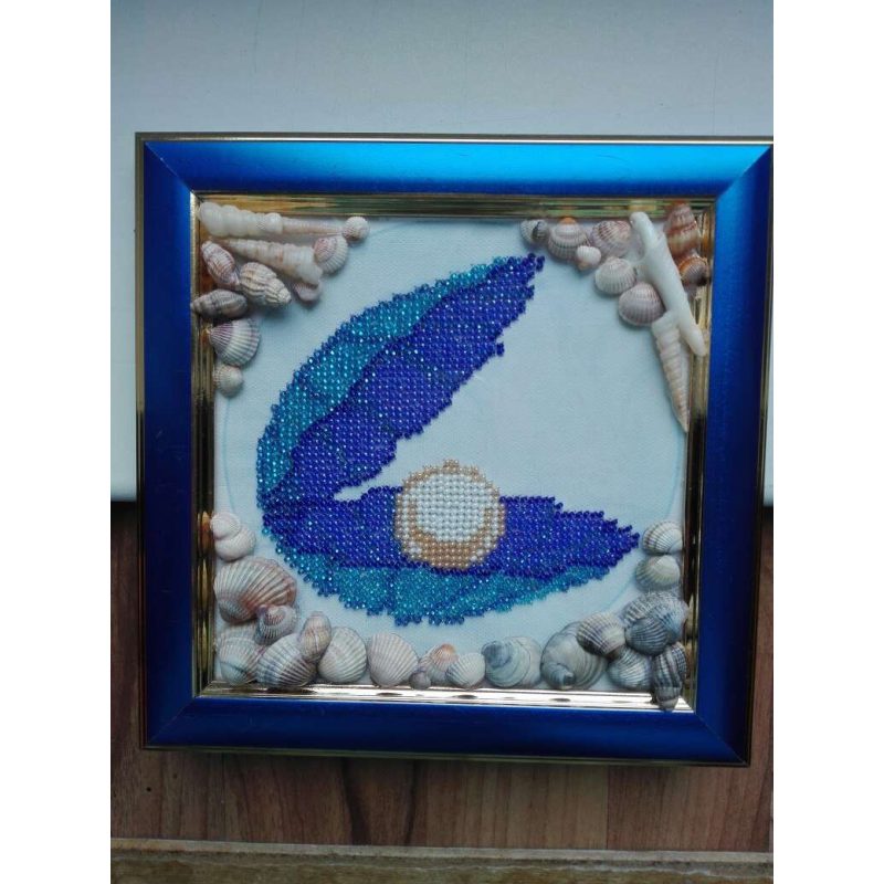 Mini Bead embroidery kit Shell