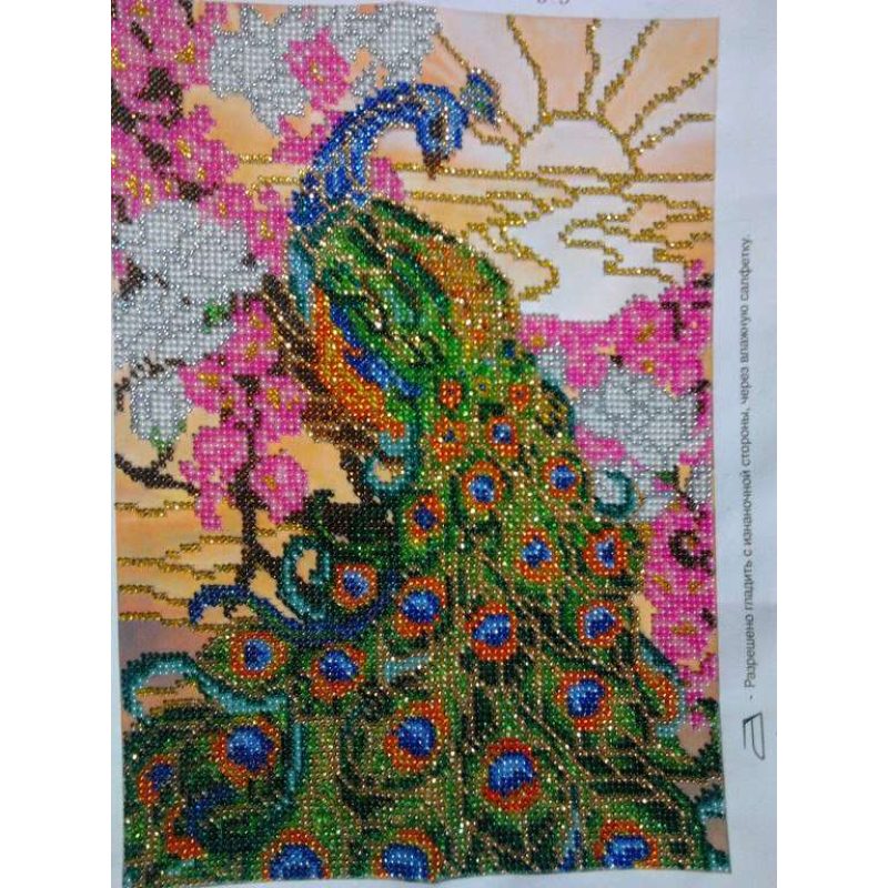 Main Bead Embroidery Kit Peacock