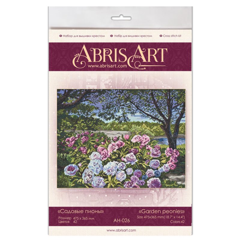 Cross-stitch kits Garden peonies