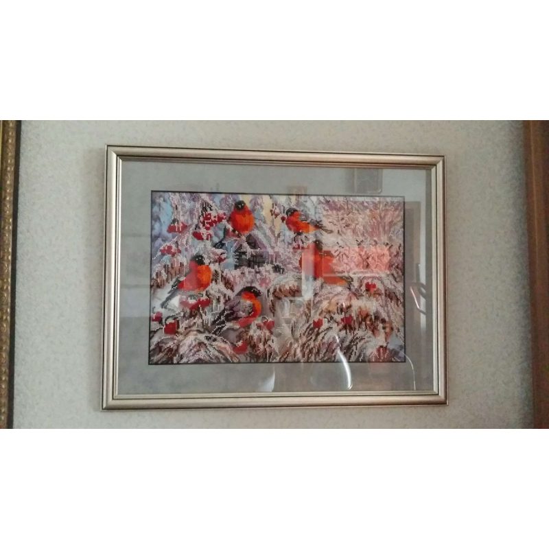Main Bead Embroidery Kit Bullfinches