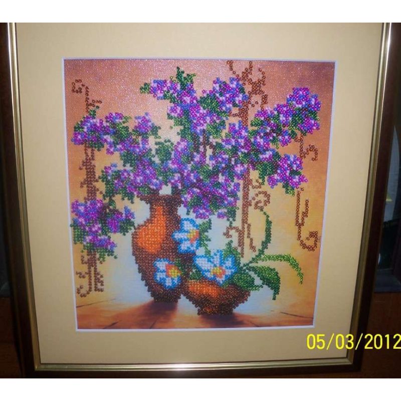 Charts on artistic canvas Spring Flowers