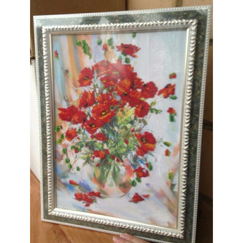 Main Bead Embroidery Kit Poppies