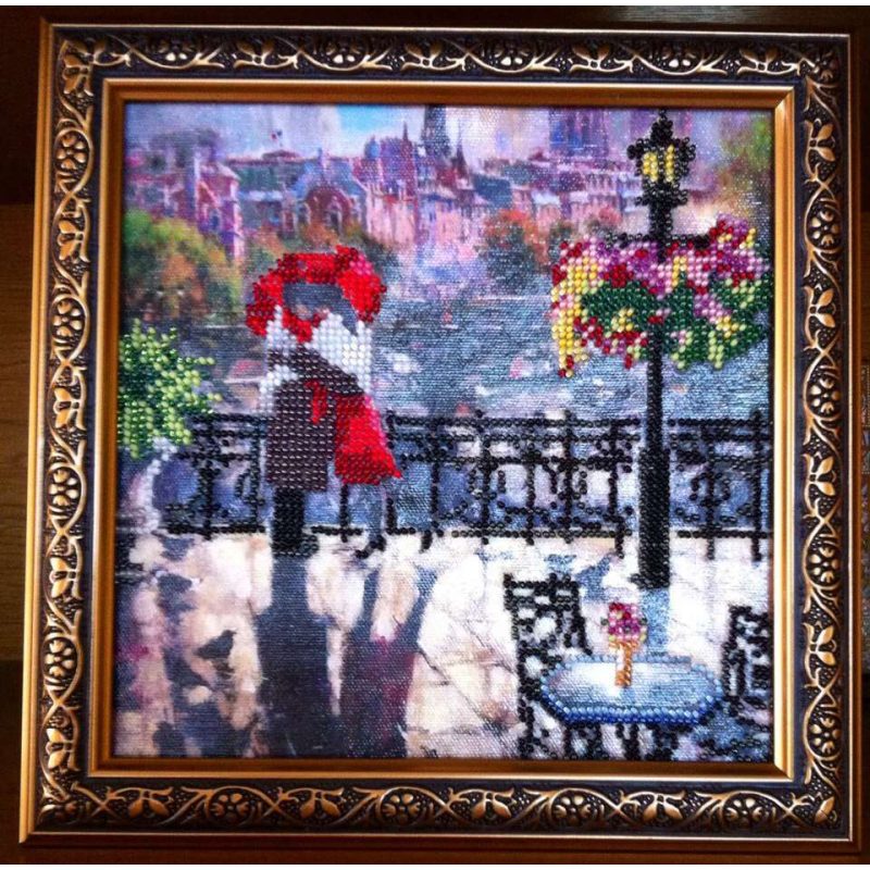 Charts on artistic canvas Embrace Paris