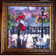Charts on artistic canvas Embrace Paris