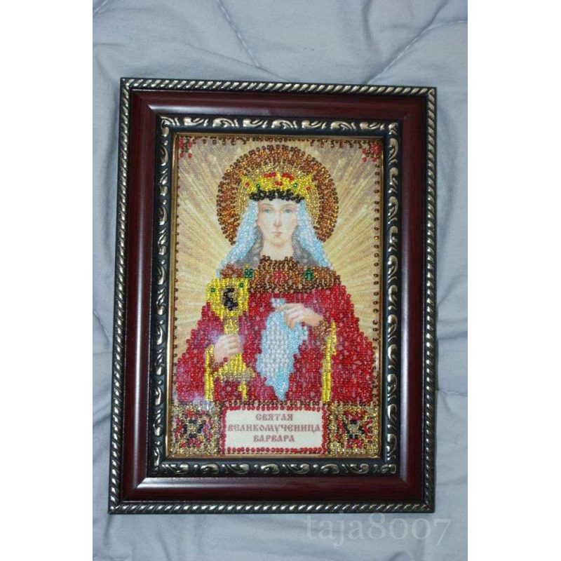 St.Icons Mini Bead embroidery kits St. Barbara