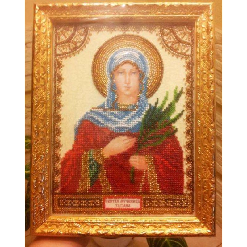 Icon's charts on artistic canvas St. Tatiana