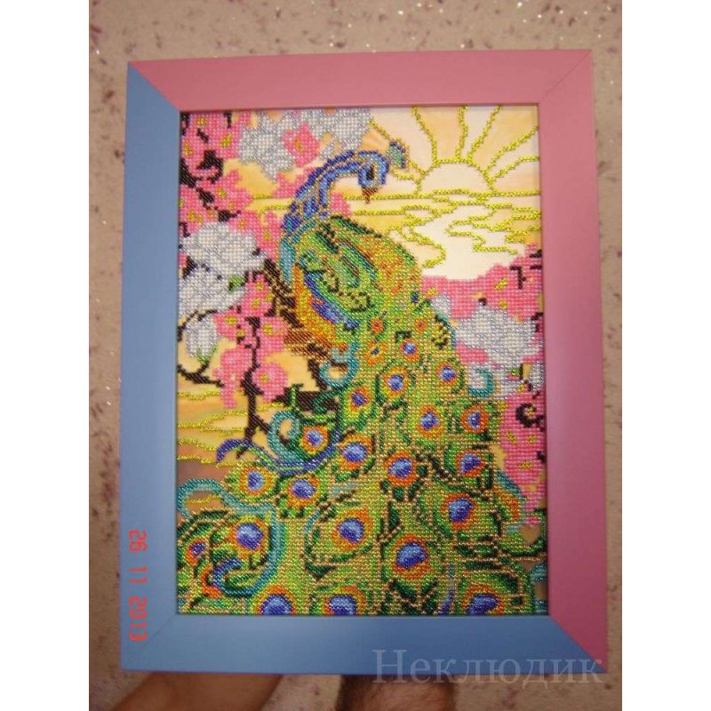 Main Bead Embroidery Kit Peacock