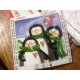 Mini Magnets Bead embroidery kit Penguin family