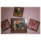 Mini Magnets Bead embroidery kit Gold crest
