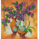 Charts on artistic canvas Spring Flowers