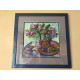 Charts on artistic canvas Cobalt