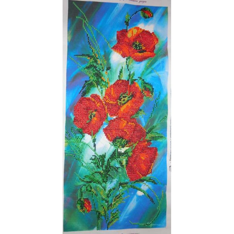 Main Bead Embroidery Kit Poppy dawn