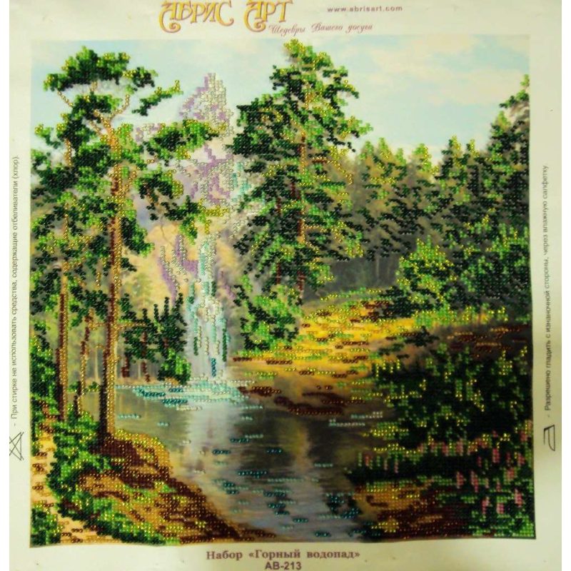 Main Bead Embroidery Kit Mountain waterfall