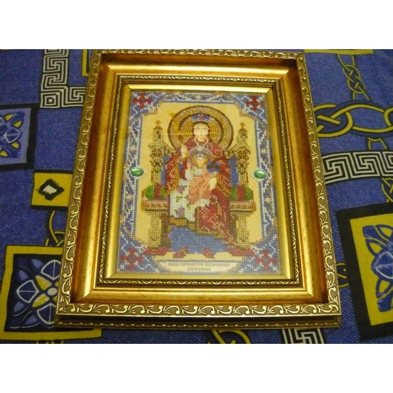 Icon's charts on artistic canvas Our Lady Derzhavnaya Icon