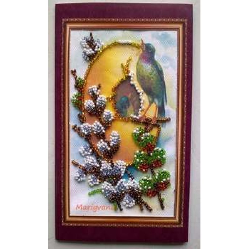Postcard Bead embroidery kit Easter – 7