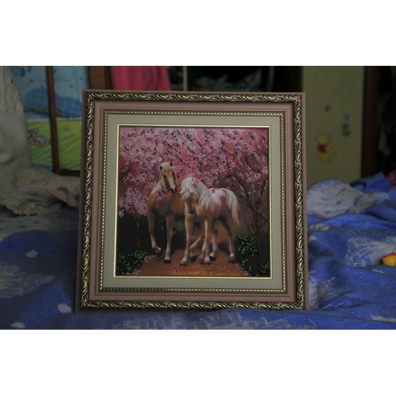 Charts on artistic canvas Horses In Love